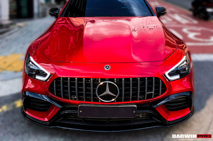 2019+ Mercedes Benz AMG GT63/S 4Door Coupe X290 Carbon Fiber Front Lip - DarwinPRO Aerodynamics
