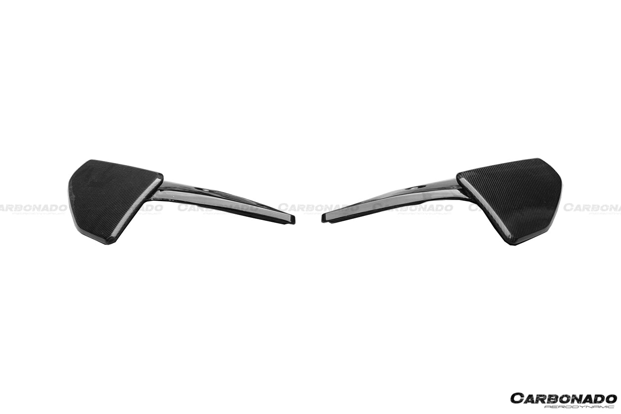 2014-2018 BMW X5 F15 MP Style Carbon Fiber Rear Cap Splitters (MT ONLY) - Carbonado