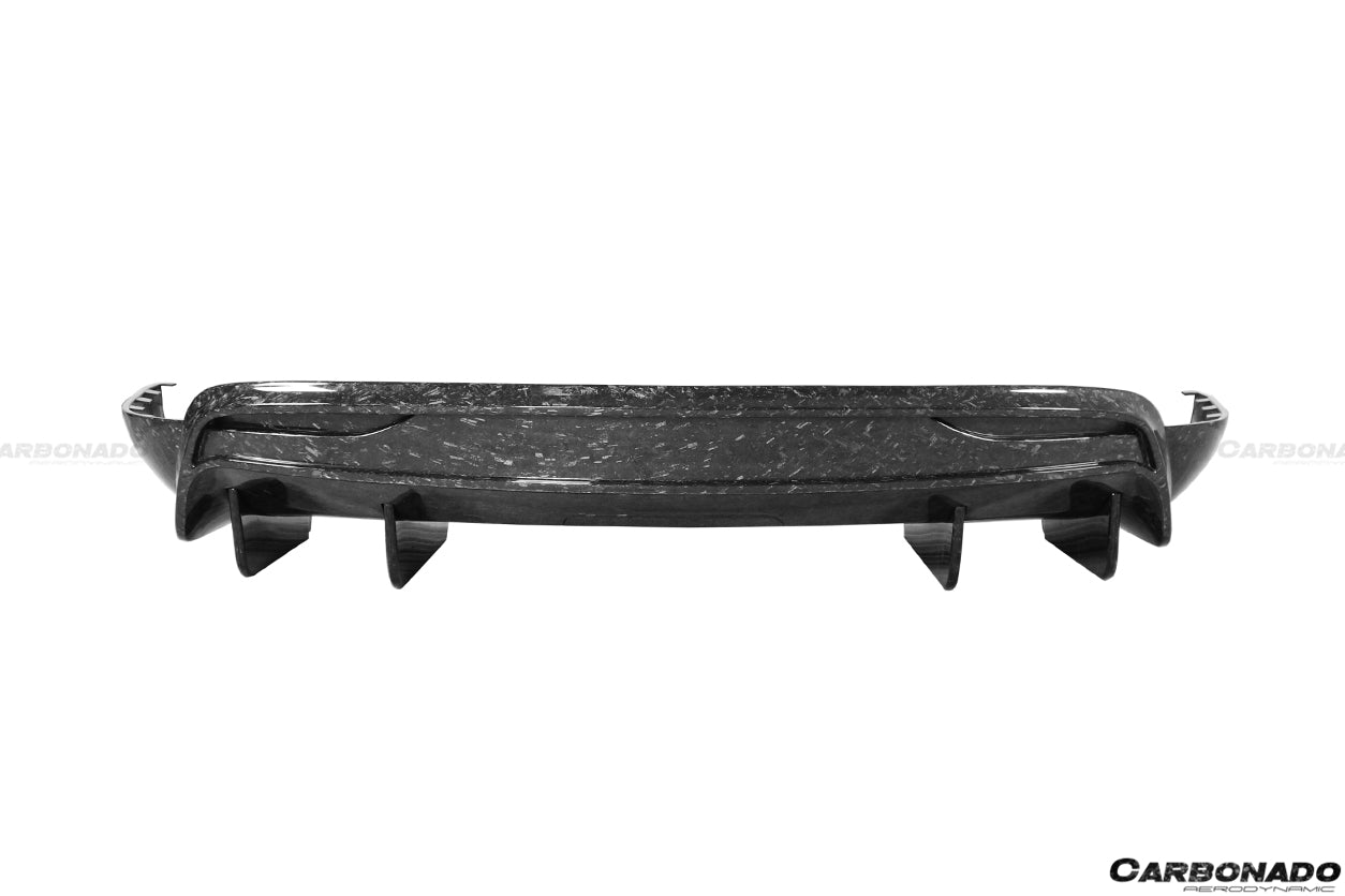 2016-2018 Tesla X SUV RZS Style Carbon Fiber Rear Diffuser - Carbonado