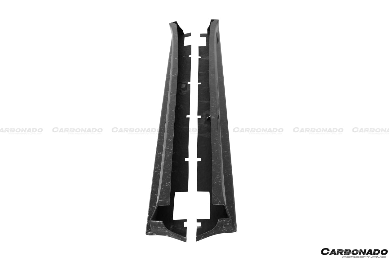 2016-2021 Tesla X SUV RZS Style Carbon Fiber Side Skirts - Carbonado