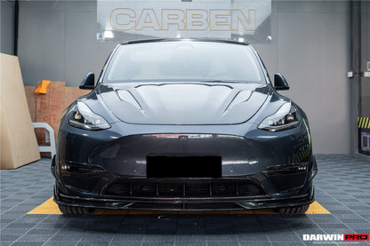 2020-2023 Tesla Model Y IMP Performance Carbon Fiber Front Canards - DarwinPRO Aerodynamics