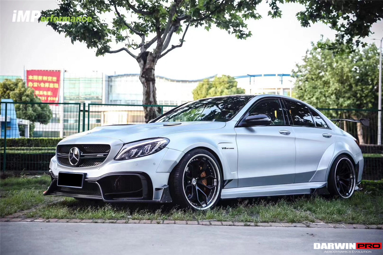 2015-2018 Mercedes Benz W205 C63/S AMG Sedan IMP Performance Partial Carbon Fiber Full Body Kit - DarwinPRO Aerodynamics
