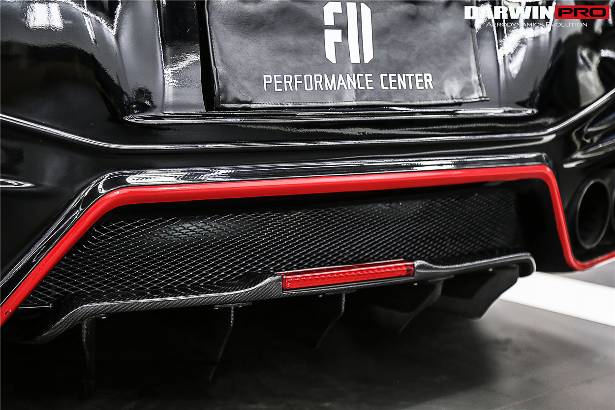 2012-2022 Nissan GTR R35 DBA/EBA BKSS Style Carbon Fiber Rear Diffuser Canards - DarwinPRO Aerodynamics