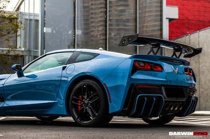 2013-2019 Corvette C7 Z51 Grandsport Z06  BKSS Style Rear Diffuser - DarwinPRO Aerodynamics