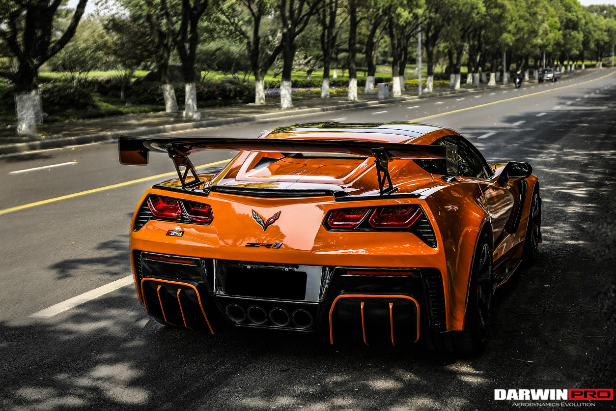 2013-2019 Corvette C7 Z51 Grandsport Z06  BKSS Style Rear Diffuser - DarwinPRO Aerodynamics