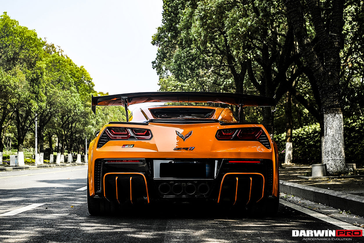 2013-2019 Corvette C7 Z51 Grandsport Z06  BKSS Style Rear Diffuser - DarwinPRO Aerodynamics