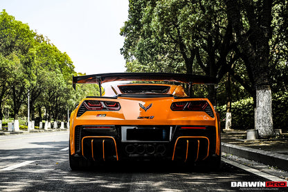 2013-2019 Corvette C7 Z51 Grandsport Z06  BKSS Style Rear Diffuser - DarwinPRO Aerodynamics
