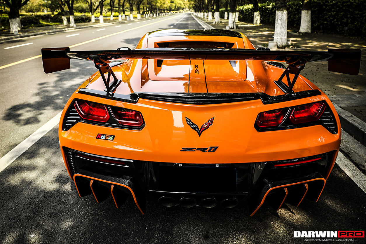 2013-2019 Corvette C7 Z51 Grandsport Z06  BKSS Style Rear Diffuser - DarwinPRO Aerodynamics
