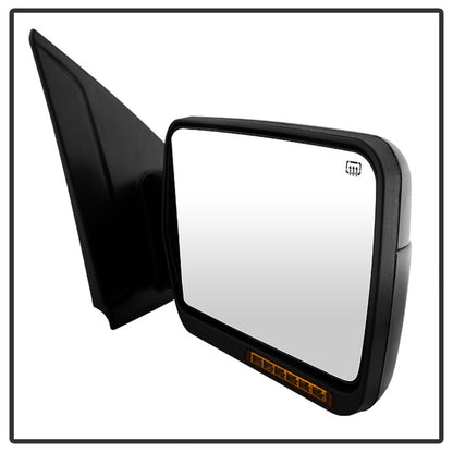 xTune Ford F150 07-14 Power Heated Amber LED Signal OE Mirror Left MIR-03349EH-P-L