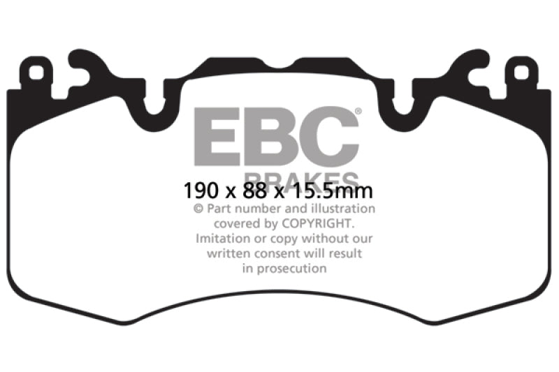 EBC 13+ Land Rover Range Rover 3.0 Supercharged Greenstuff Front Brake Pads