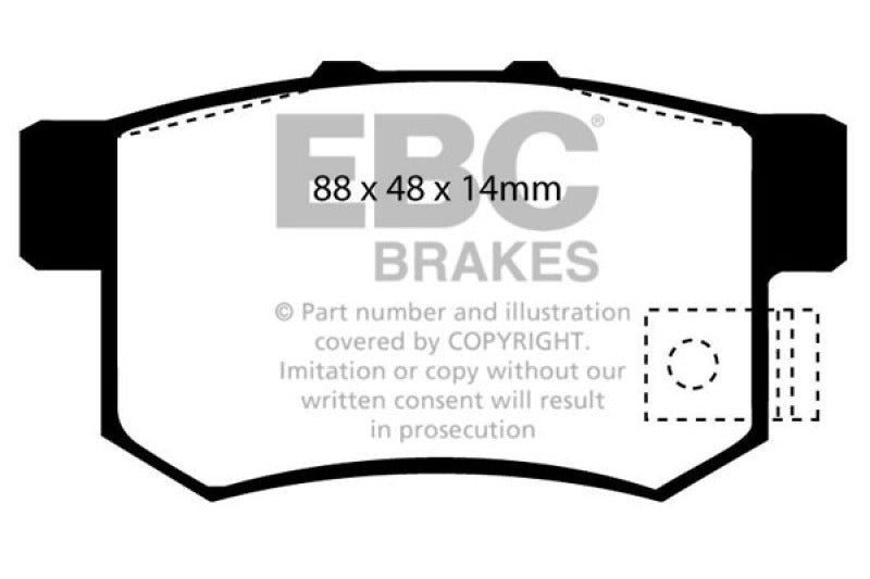 EBC 02-04 Honda CR-V 2.4 Greenstuff Rear Brake Pads