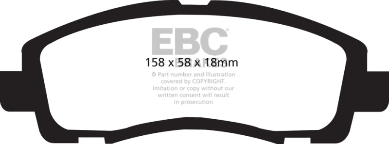 EBC 05-14 Honda Ridgeline 3.5 Greenstuff Front Brake Pads