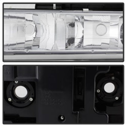 xTune Chevy Suburban 94-98 Headlights w/ Corner & Parking Lights 8pcs Chrome HD-JH-CCK88-AM-C-SET