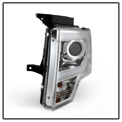 Spyder Ford F150 13-14 Projector Factory Xenon Model- Light Bar DRL Chrm PRO-YD-FF15013-LBDRL-HID-C