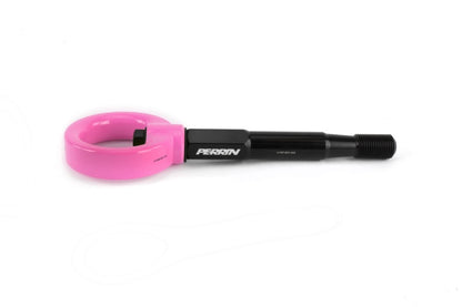 PERRIN 15-17 Subaru WRX & STI / 13-17 Crosstrek / 12-16 Impreza Tow Hook Kit (Front) - Hyper Pink