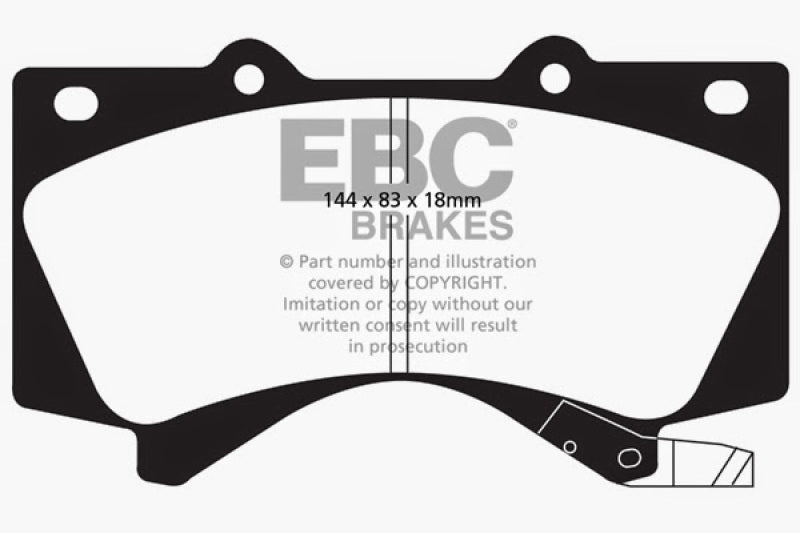 EBC 08+ Lexus LX570 5.7 Extra Duty Front Brake Pads