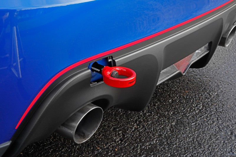 PERRIN 13-26 Subaru BRZ / 13-20 Scion FRS & Toyota 86 / 22-26 GR86 Tow Hook Kit (Rear) - Red