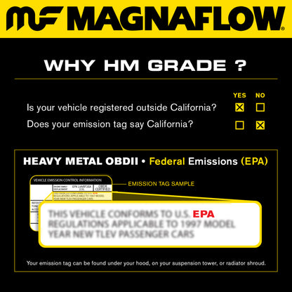 MagnaFlow Universal Catalytic Converter 2.5inch GM 3.8L