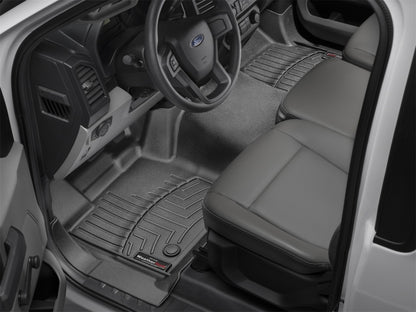 WeatherTech 2019+ Chevrolet Silverado 1500 Crew Cab w/ Vinyl Floors Rear FloorLiner - Black