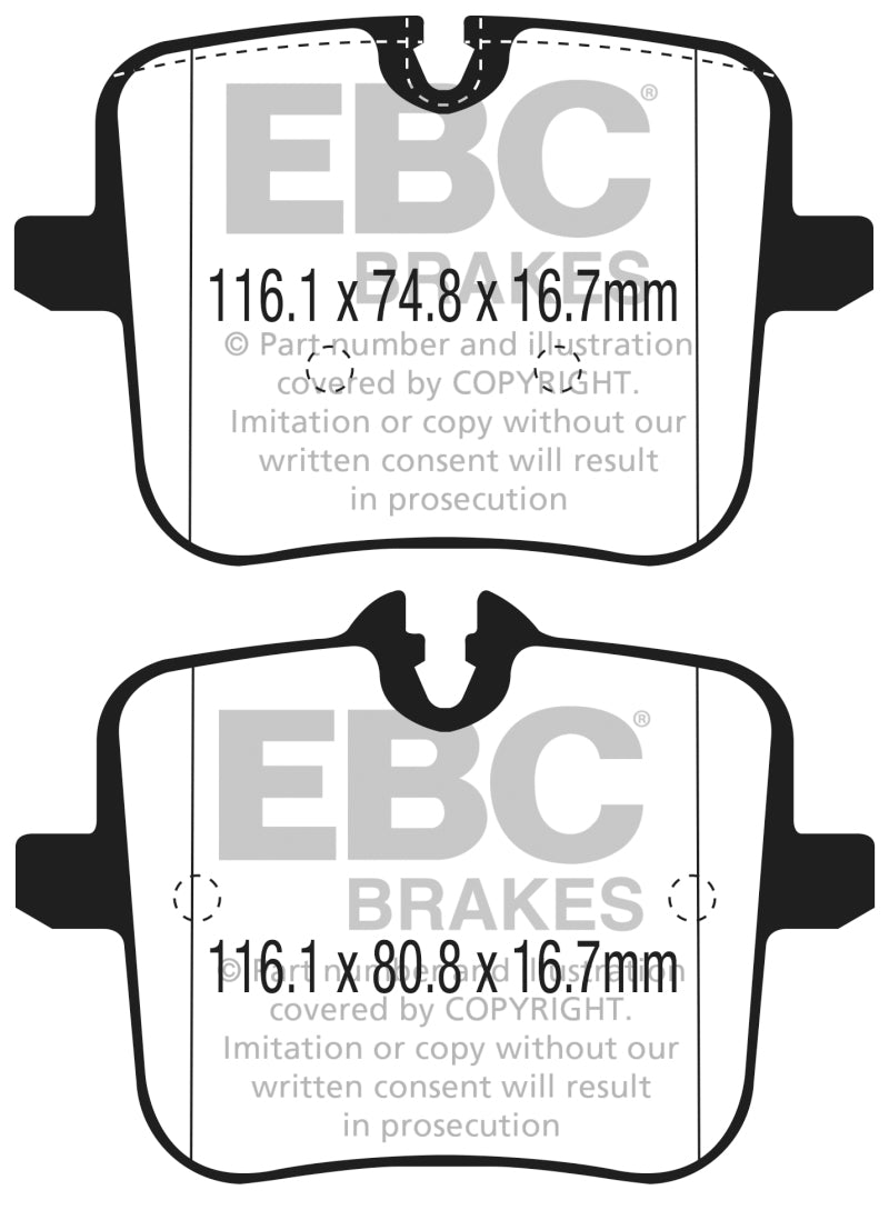 EBC 2018+ BMW M5 F90 Bluestuff Rear Brake Pads