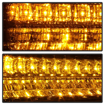 xTune 92-94 Blazer Full Size Corner/LED Bumper Headlights Chrome HD-JH-CCK88-LED-AM-C-SET