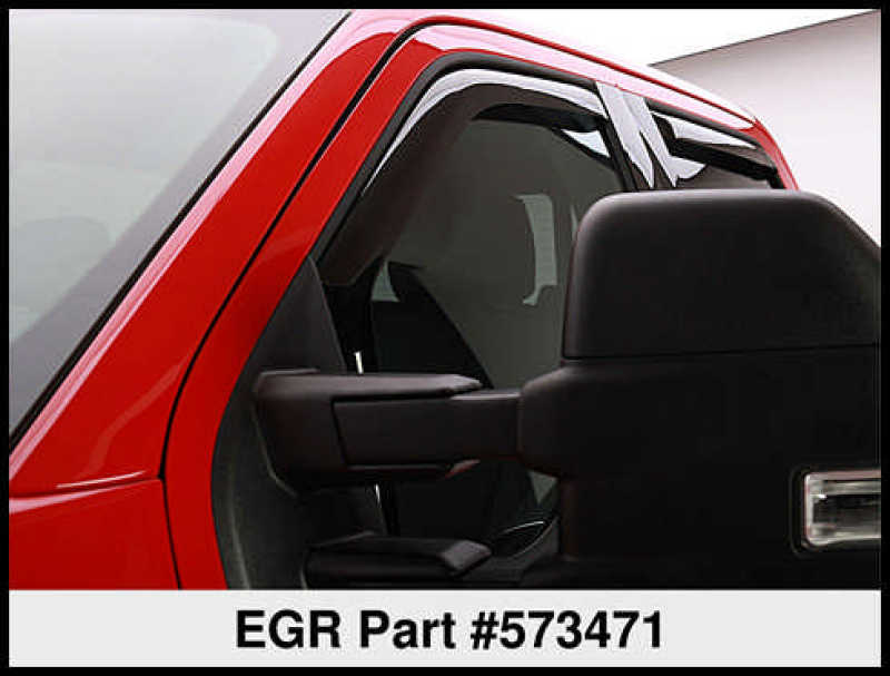 EGR 15+ Ford F150 Super Cab In-Channel Window Visors - Set of 4 (573471)
