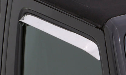AVS 80-96 Ford Bronco Ventshade Extra Wide 2pc - Stainless
