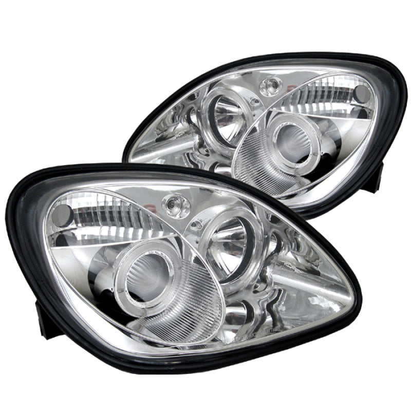 Spyder Mercedes Benz SLK 98-04 Projector Halogen Model- LED Halo