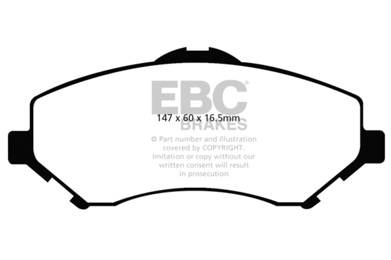 EBC 08-11 Chrysler Town & Country 3.3 Extra Duty Front Brake Pads
