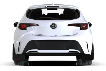 Rally Armor 18-26 Toyota Corolla Hatchback Red UR Mud Flap w/White Logo