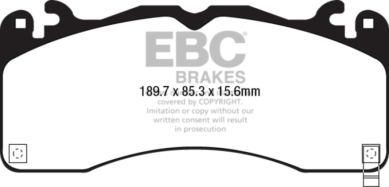 EBC 2015+ Ford Mustang (6Th Gen) 2.3L Turbo (GT Package) Bluestuff Front Brake Pads