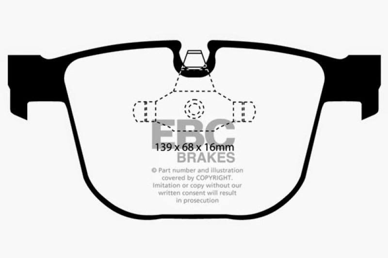 EBC 08-10 BMW M3 4.0 (E90) Bluestuff Rear Brake Pads