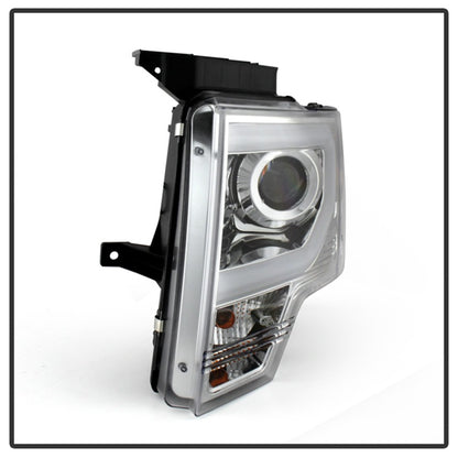 Spyder Ford F150 13-14 Projector Factory Xenon Model- Light Bar DRL Chrm PRO-YD-FF15013-LBDRL-HID-C