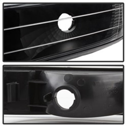 xTune Chevy Tahoe 00-06 Amber Crystal Headlights w/ Bumper Lights Black HD-JH-CSIL99-SET-AM-BK