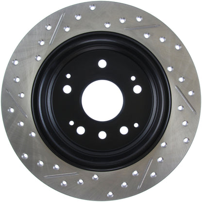 StopTech 04-08 Acura TL / 03-09 Honda Element Slotted & Drilled Left Rear Rotor