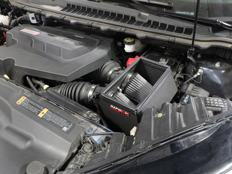 aFe Rapid Induction Cold Air Intake System w/Pro Dry S Filter 19-20 Ford Edge V6 2.7L (tt)