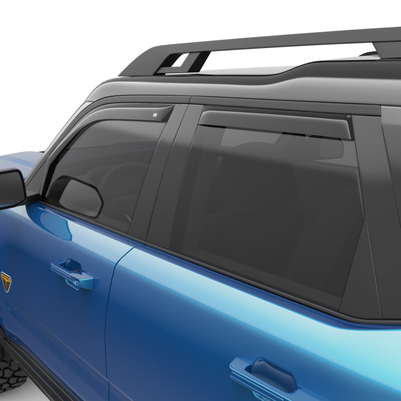 EGR 21-22 Ford Bronco Sport 4 Door In-Channel Window Visors - Dark Smoked (573561)