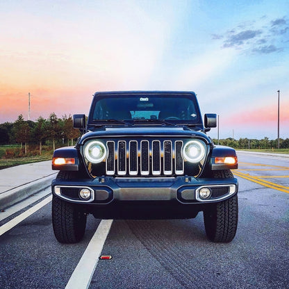 Oracle Oculus Bi-LED Projector Headlights for Jeep JL/Gladiator JT - Matte Blk - 5500K
