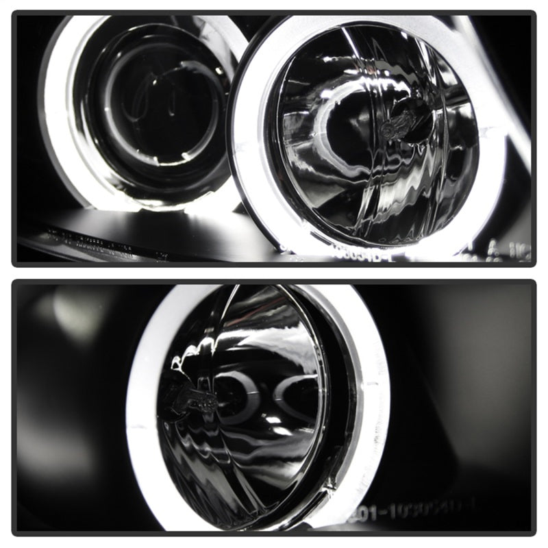 Spyder BMW E90 3-Series 06-08 Projector LED Halo Amber Reflector Rplc Bulb Blk PRO-YD-BMWE9005-AM-BK