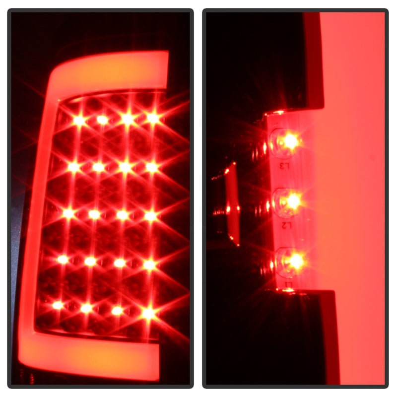 xTune GMC Sierra 07-13 LED Tail Lights Black ALT-ON-GS07-G2-LED-BK