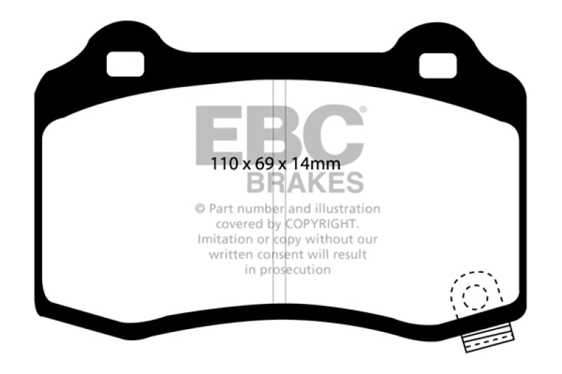 EBC 04-05 Cadillac CTS-V 5.7 Bluestuff Rear Brake Pads