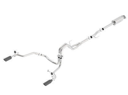 Borla 15-16 Ford F150 3.5L EcoBoost Ext. Cab Black Chrome CB Exhaust ATAK Single Split Rear Exit