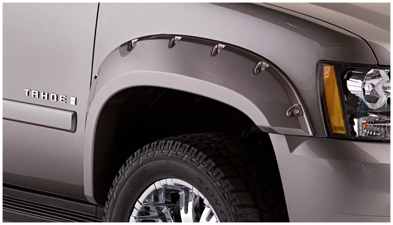 Bushwacker 07-14 Chevy Tahoe Pocket Style Flares 4pc Does Not Fit LTZ - Black