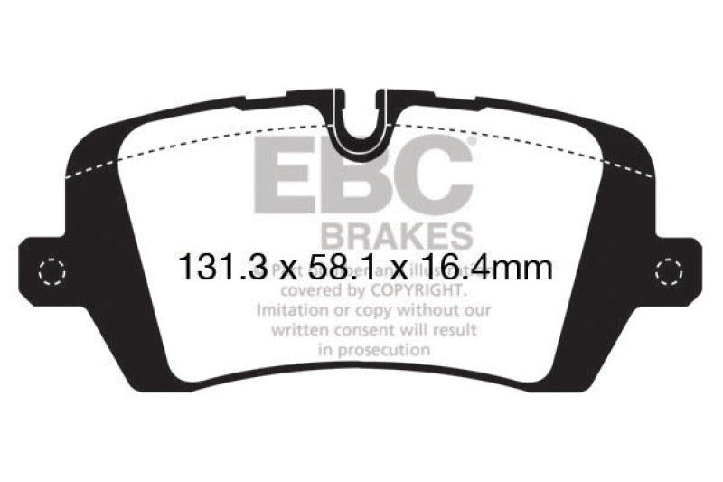 EBC 13+ Land Rover Range Rover 3.0 Supercharged Extra Duty Rear Brake Pads