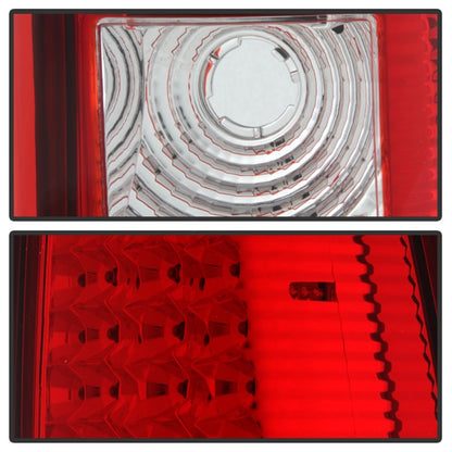 xTune Chevy Silverado 1500/2500/3500 99-02 LED Tail Lights Red Clear ALT-ON-CS99-LED-RC