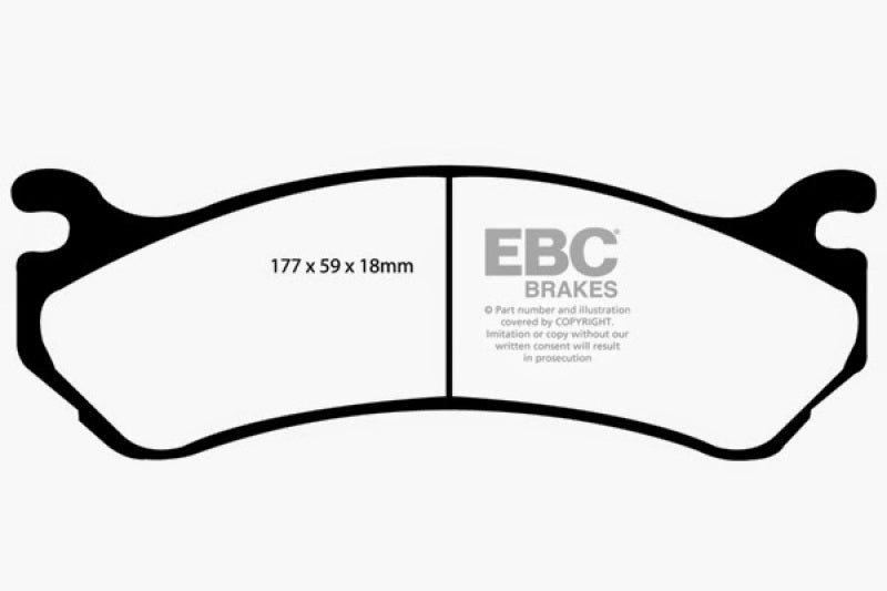 EBC 02 Cadillac Escalade 5.3 (Akebono rear caliper) Greenstuff Front Brake Pads