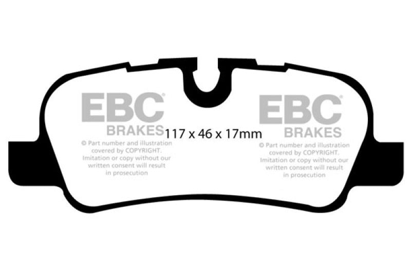EBC 05-10 Land Rover LR3 4.4 Extra Duty Rear Brake Pads