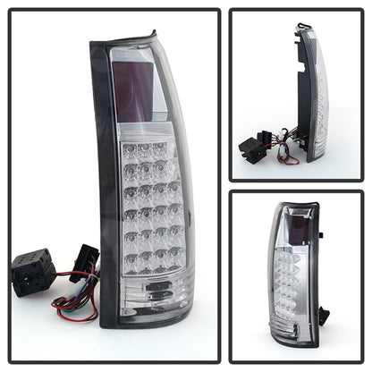 xTune Yukon Denali 99-00 LED Tail Lights Chrome ALT-JH-CCK88-LED-C