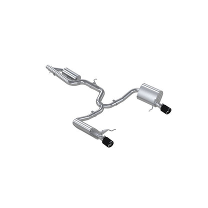 MBRP 17-19 VW Golf SportWagen/Alltrack 1.8T T304SS 3in Cat-Back 2.5in Dual Split Rear w/ CF Tips