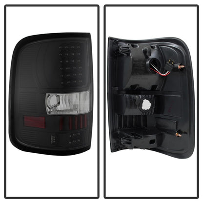 xTune Ford F150 Styleside 04-08 (Not Fit Heritage & SVT) LED Tail Lights Black ALT-ON-FF15004-LED-BK